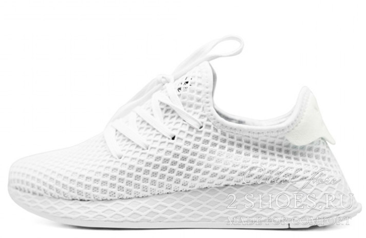 Deerupt on sale adidas white